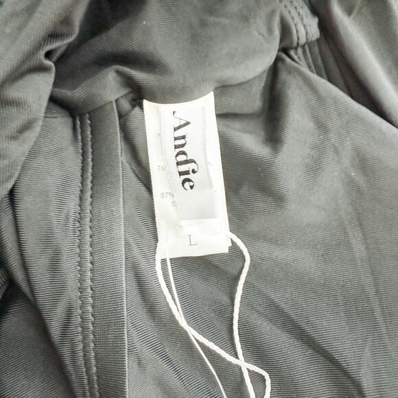 Andie Belmar One Piece Swimsuit Black Size Large NWT Minimalist Resort‎ Beach - Picture 10 of 11